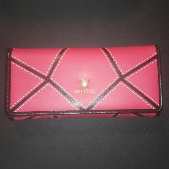 Pink and black Botusi wallet - Picture 1 of 8